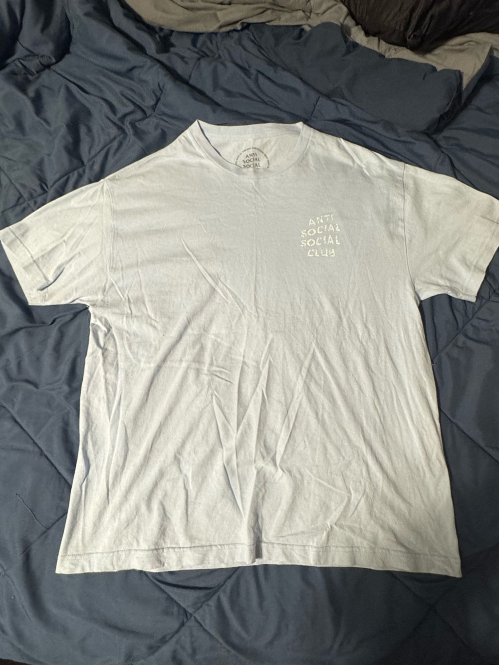 Anti Social Social Club Light Blue Short Sleeve Logo Tee